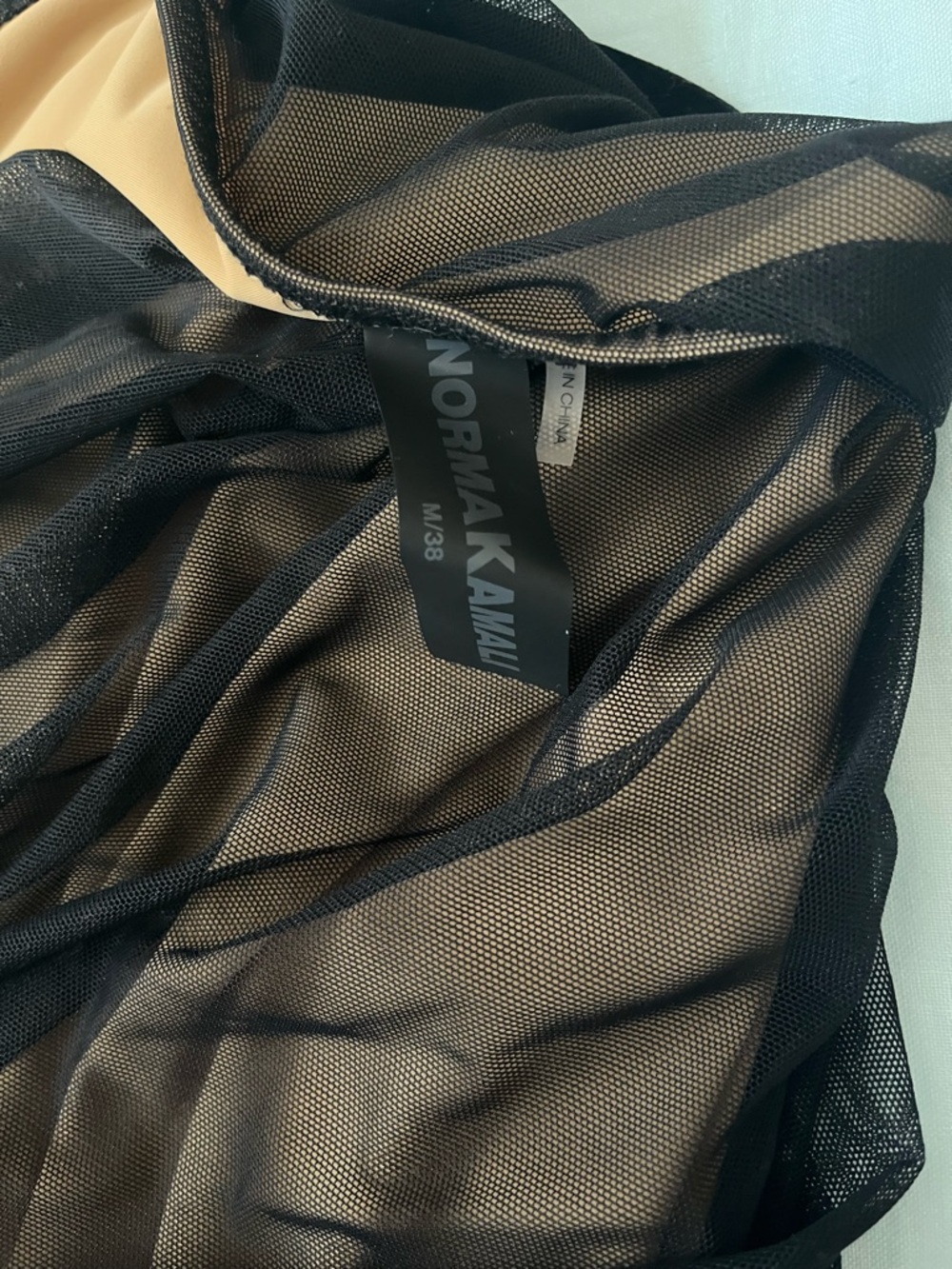 🪩🕷️🥂Norma Kamali Diana Black tulle midi dress size M/38 - Picture 9 of 10